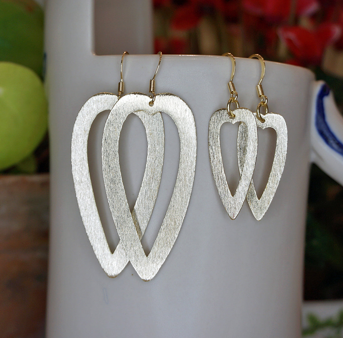 Heart Dangle In Golden Glow (Large)
