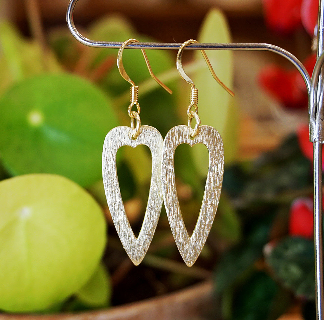 Heart Dangle In Golden Glow (Small)