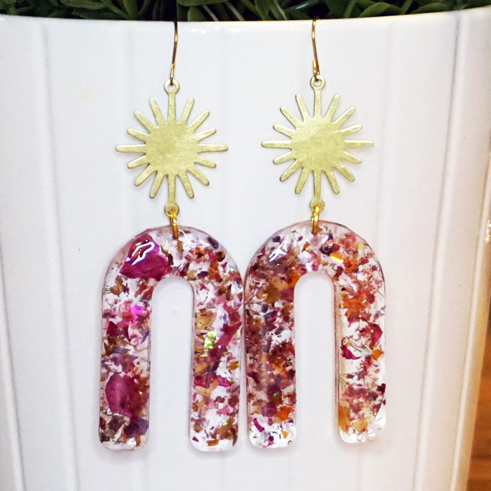 Art Deco Sun & Confetti Arch Dangle