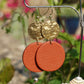 Riviera Gold Coin Dangle In Deep Terracotta