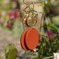 Riviera Gold Coin Dangle In Deep Terracotta