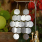 Silver Discs Chandelier Drop