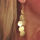 Gold Discs Chandelier Drop