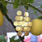 Gold Discs Chandelier Drop