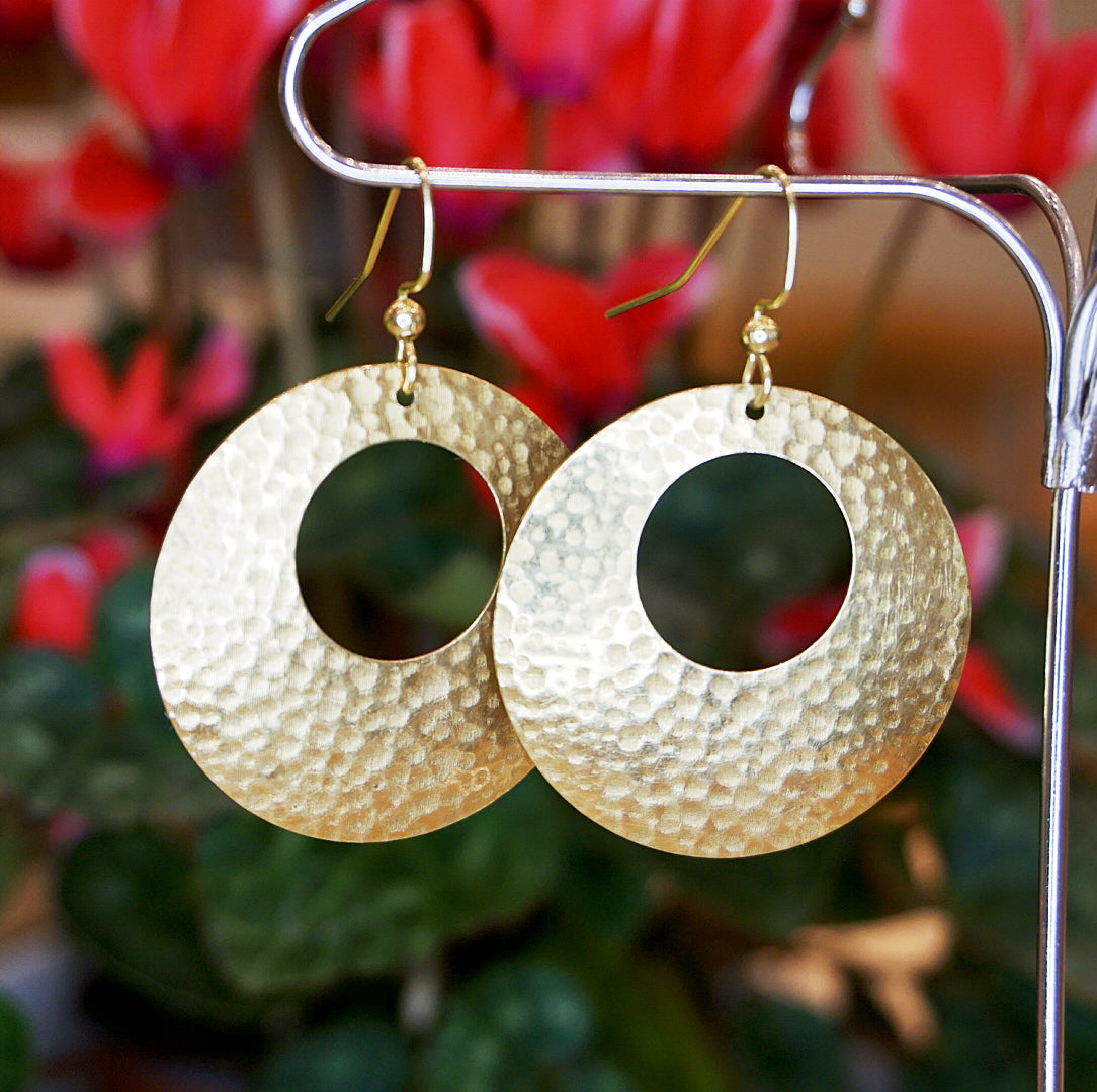 Golden Hammered Disc Drop