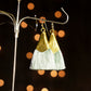Handmade earrings | Feria Pale Green & Gold Tassel