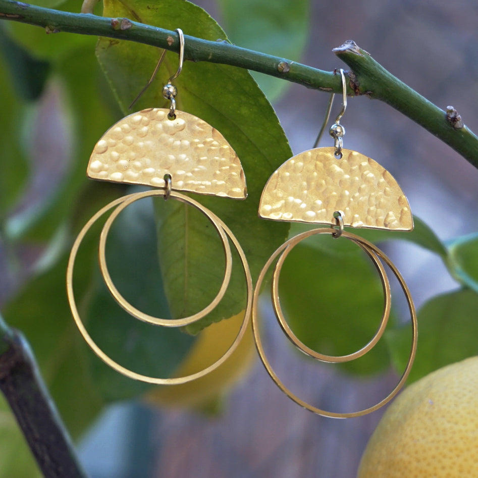 La Viva Belleza Golden Half Moon & Hoops