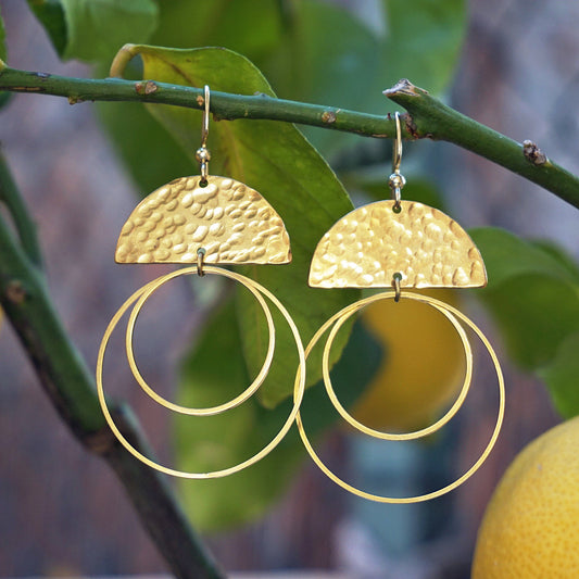 La Viva Belleza Golden Half Moon & Hoops