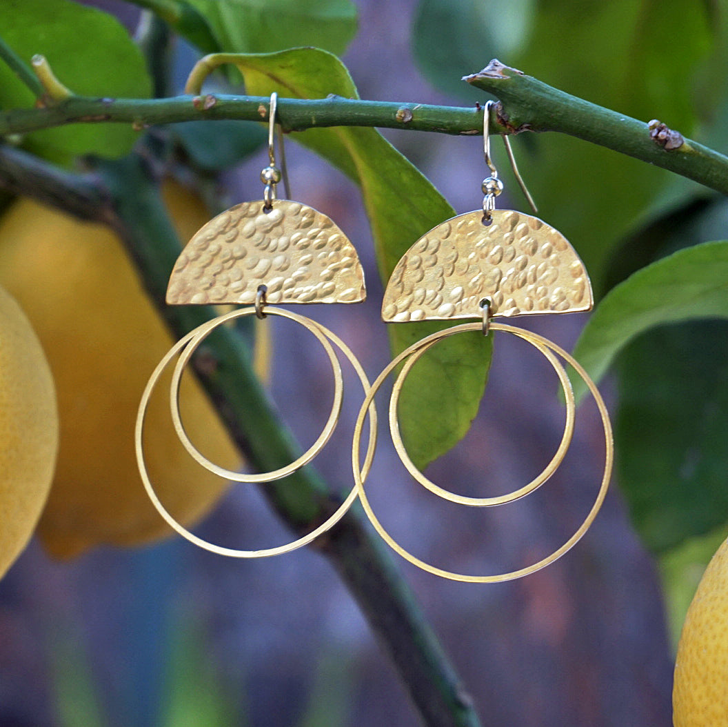 La Viva Belleza Golden Half Moon & Hoops