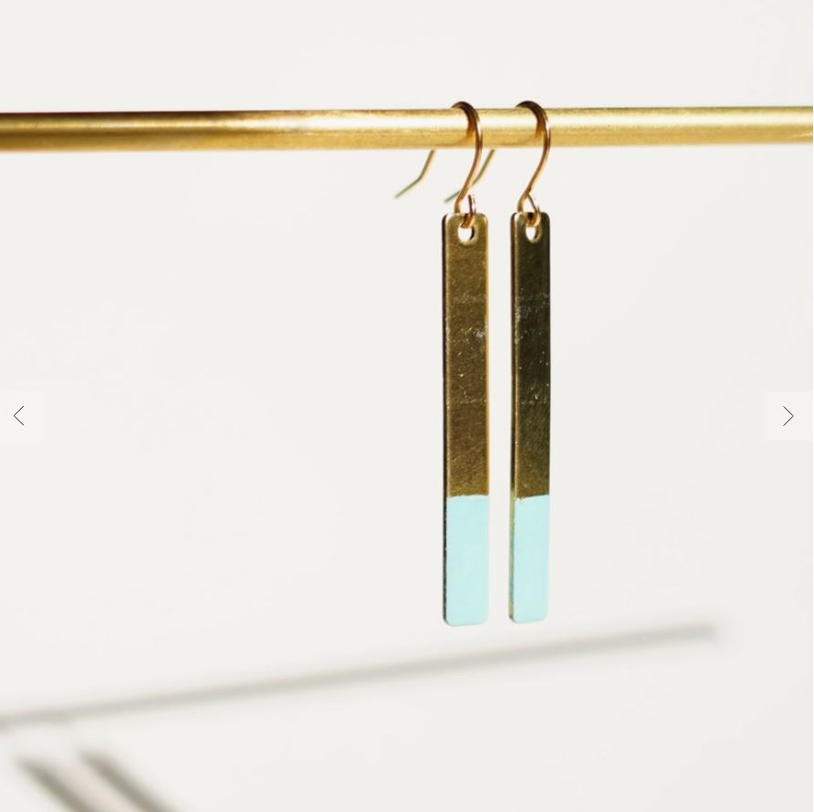 Turquoise & Brass Glow Bar